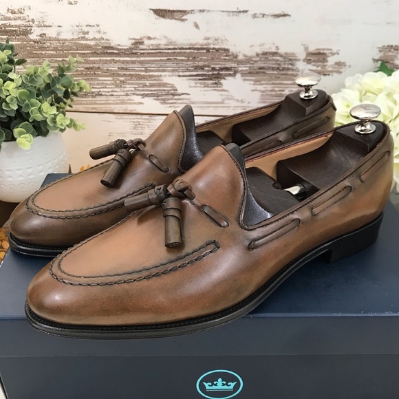 NEW Peter Millar Collection Tassel Loafer - Cognac - Picture 4 of 11